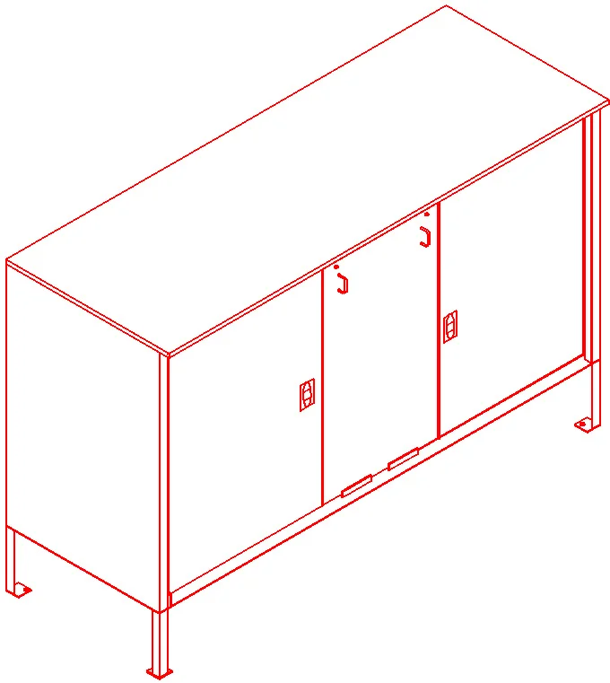 150mm Quad Booster & Feed Hydrant Cabinet (QLD)